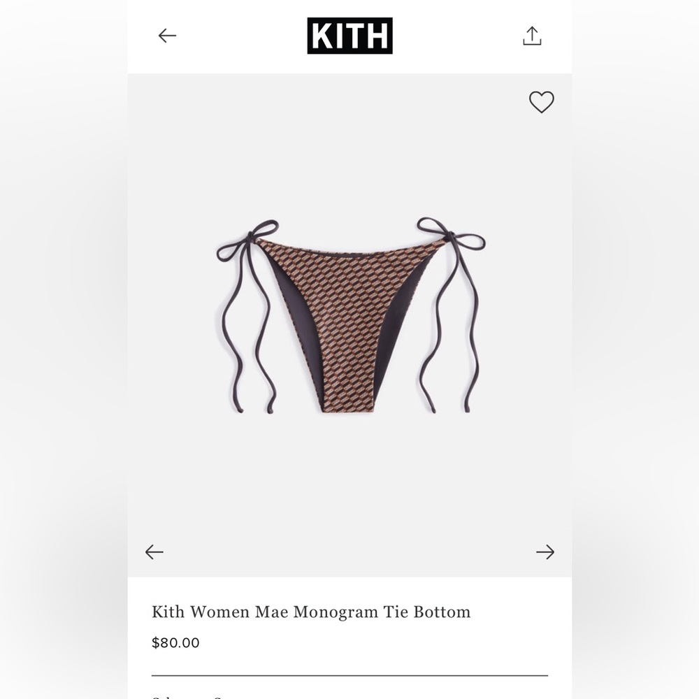 Kith Bikini Triangle Bottom